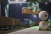 Beladung des BMW-Containerzuges im DUSS - Terminal Leipzig-Wahren