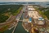 Ariel of Locks Panama Canal