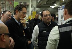 Stellantis new CEO at factory visit