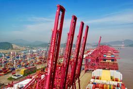 Chinese port of Ningbo