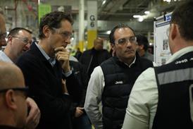 Stellantis new CEO at factory visit
