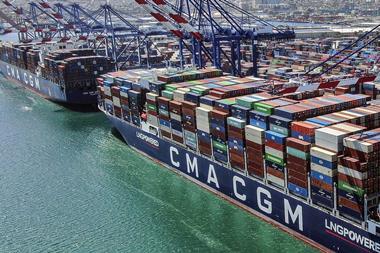 CMA CGM vessels at port