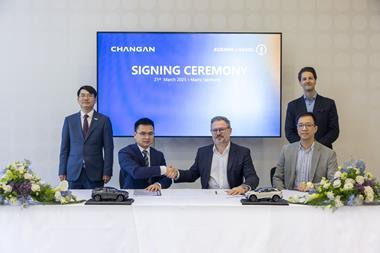 Signing ceremony between Changan Automotive and Kuehne and Nagel