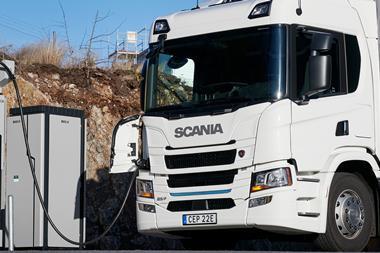 Scania plug-in truck