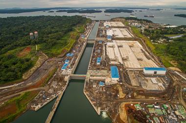 Ariel of Locks Panama Canal