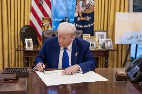 Trump signing orders