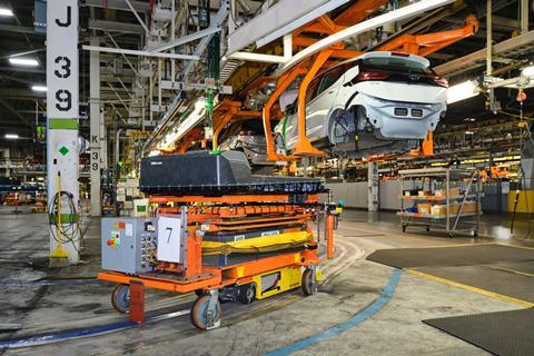 Chevrolet Bolt production on the lineside