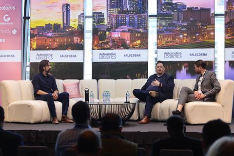 (L to R) Neil Holt, Airspace; John Rich, Mazda; and Christopher Ludwig, Automotive Logistics