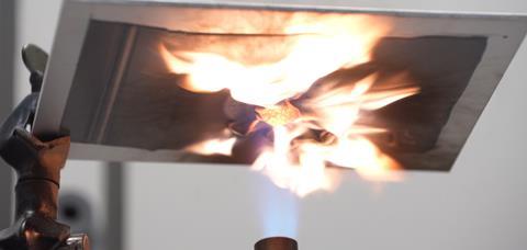 Henkel's open-flame-test