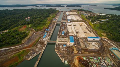 Ariel of Locks Panama Canal