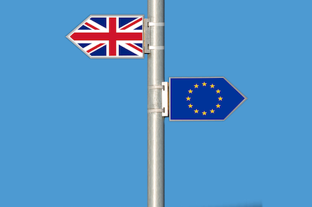 Brexit flags