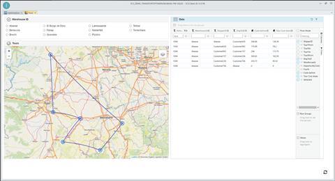 Transport optimization Tour Transport Demo