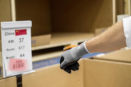 Use of “ProGlove” scanner at Ingolstadt site