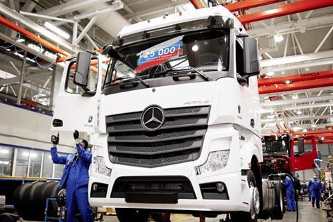 Daimler Kamaz Rus Hits Truck Production Milestone News Automotive Logistics