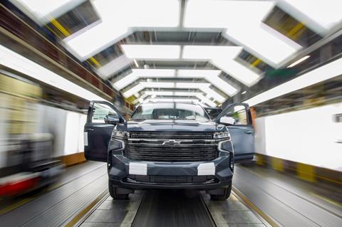 Production of the Chevrolet Tahoe at GM Arlington Assembly