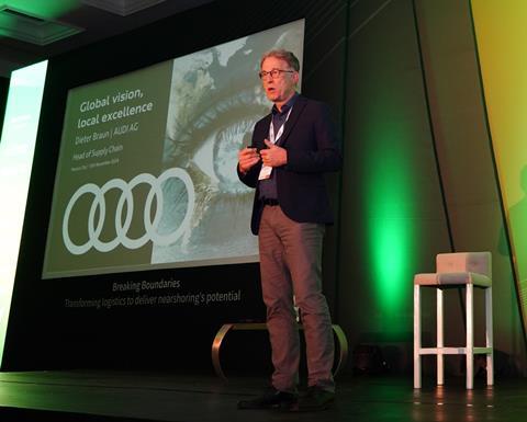 Dieter Braun, head of supply chain, Audi at ALSC Mexico