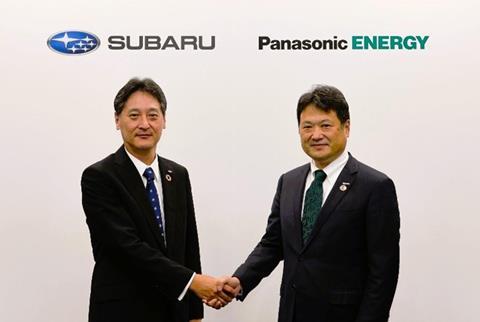 Subaru and Panasonic agreement