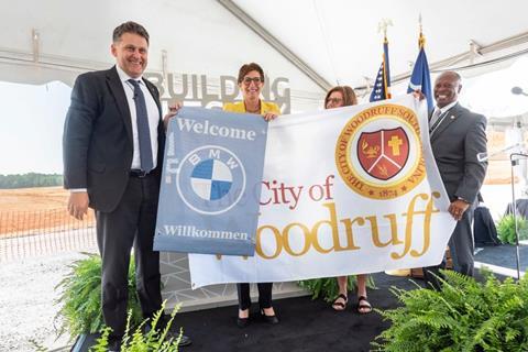 BMW Woodruff ceremony with mayor