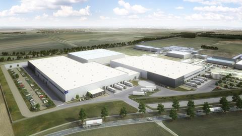 New logistics center in Flechtorf near Wolfsburg