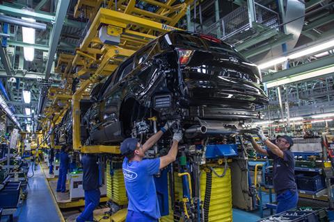 Ford Kuga on production line