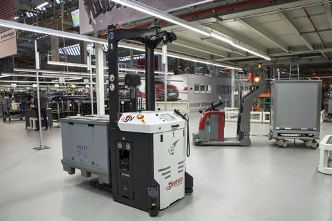 Autonomous forklift, Audi 