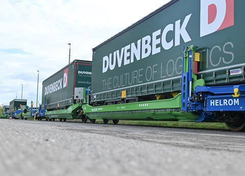 Audi intermodal logistics with Helrom and Duvenbeck