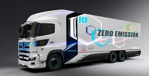 Toyota Hino FCET fuel cell electric truck