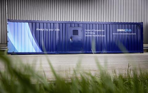 Daimler mobile 3D printing container