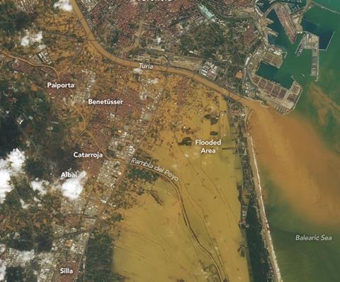 valenciaflooding_NASA earth observatory