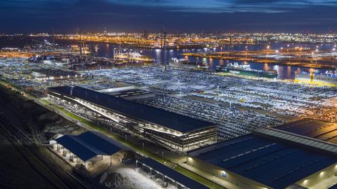 Grimaldi EuroTerminal Antwerp Multilevel skyvision