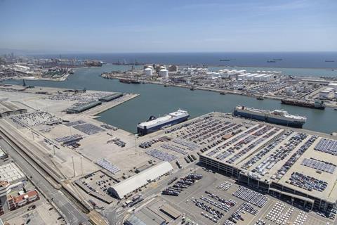 Vehicle processing at Barcelona port