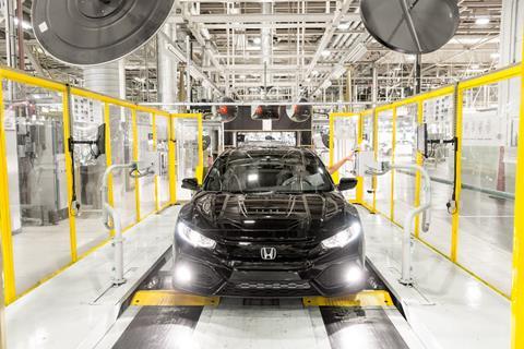 Honda Civic on Swindon production line