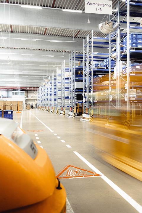 Volkswagen warehouse logistics