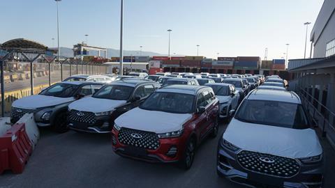 China's Chery is exporting vehicles in containers to China