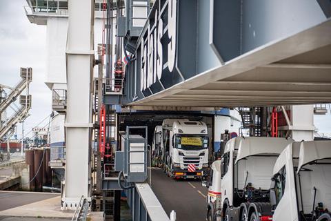 Lorries on RORO vessel 2