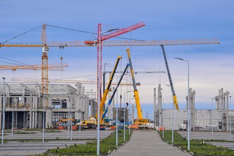 BMW hungary plant under construction