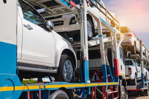 Car haul trailer pickup truck