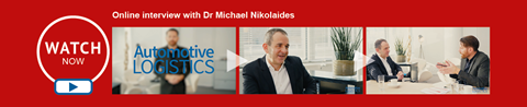 BMW's Michael Nikolaides speakers to Christopher Ludwig from Automotive Logistics