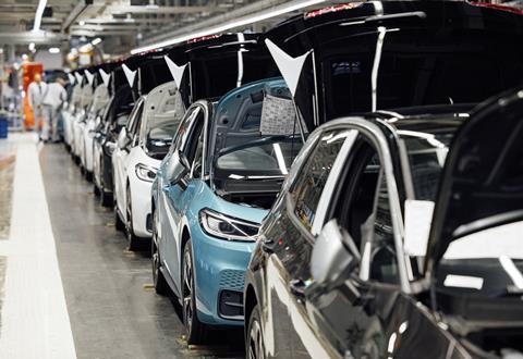 VW ID.3 on production line