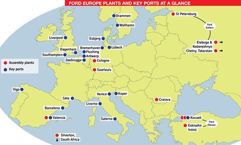 Ford outbound map